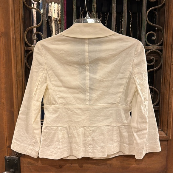 Theory Linen Tie-Front Lightweight Blazer Jacket – Size 0 - Picture 5 of 7